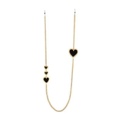 Enamel Heart Glasses Chain