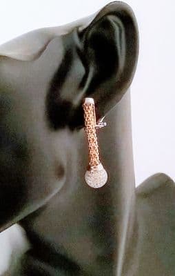 Eva Silver Drop Earrings