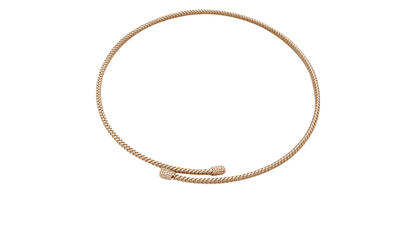 Ida Weave Collar Silver Choker Necklace