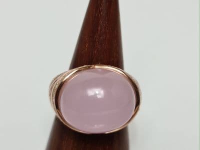 Isla  Rose Quartz Silver Ring