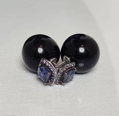 Kitty Ball Silver Earrings