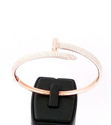 Levi Nail Silver Bangle