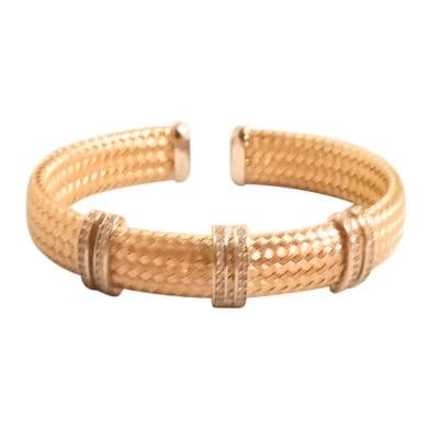 Manuela Weave Silver Bangle