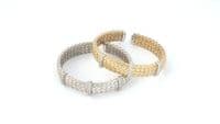 Mavil Weave Silver Bangle