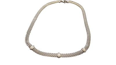 Maxi Silver Collar Necklace