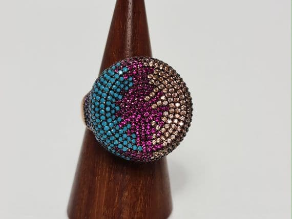 Mia Multi stone Rose Gold Ring