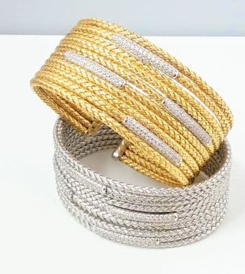 Michela Silver Cuff Bangle