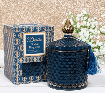 Oud & Bergamot  Scented Candle Jar