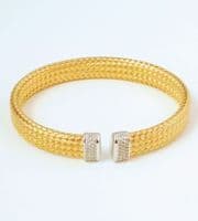 Rene Open Silver Bangles