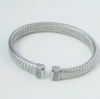 Rene Open Silver Bangles