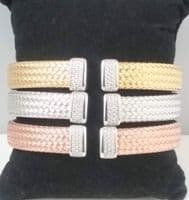 Rene Open Silver Bangles