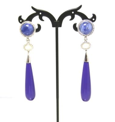 Ria  Silver Tear Drop Earrings