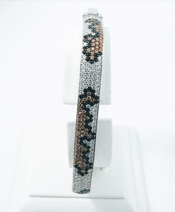 Roxy Square Silver Bangles