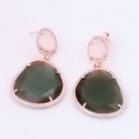 Sam Rose Gold Drop Earrings