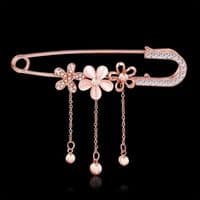 Sandi Crystal Rose Brooch