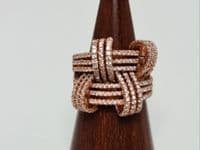 Sesi Interwoven Silver Ring