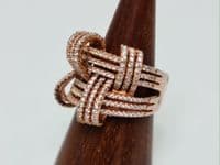 Sesi Interwoven Silver Ring