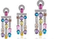 Tara Multi Stone Silver Pendant Set