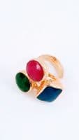 Tia  Gemstone Gold Plated Ring