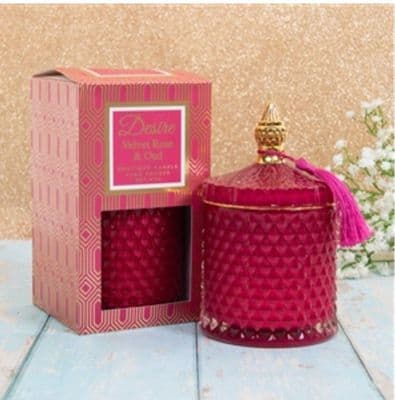 Velvet Rose & Oud Scented Candle Jar