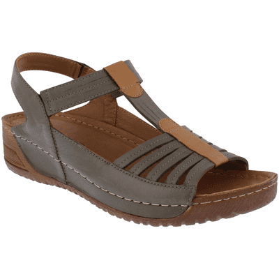 Adesso Lowri Women's Leather Sandal - Olive