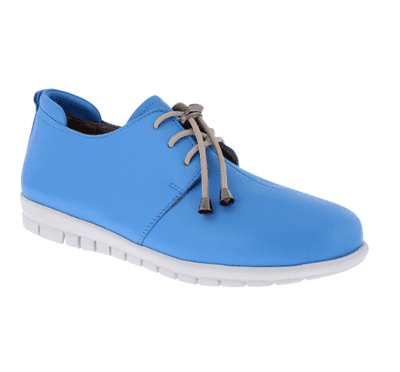 Adesso Sarah Women's Leather Shoe with Elasticated Lace/Toggle - Aegean