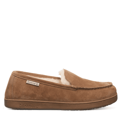 Bearpaw Brian Men's Moccasin Slipper - Hickory