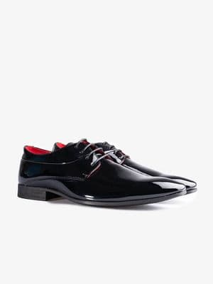 Charles Southwell Astaire Men's Formal Lace-Up Shoe - Black PU Patent