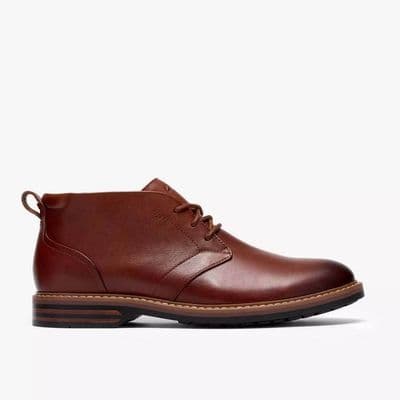 Clarks Aldwin2 Chukka Men's Ankle Boot - Tan Leather G