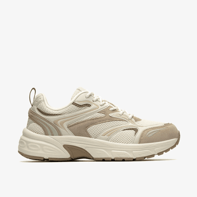 Clarks Axcel Walk Women's Chunky Trainer - Beige Combi D