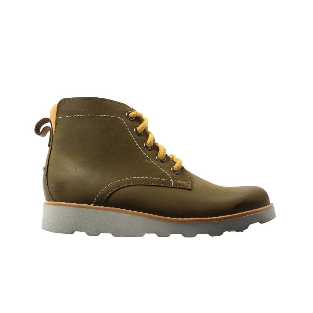 Clarks Boys Casual Boots - Crown Hike Toddler Tan Leather