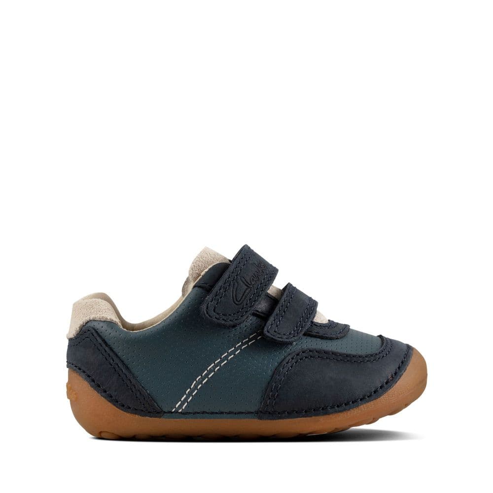 Clarks Boys Pre-Walker Shoes - Tiny Dusk Blue Combi