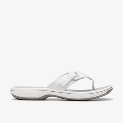 Clarks Brinkley Reyna Women's Flip Flop - White D