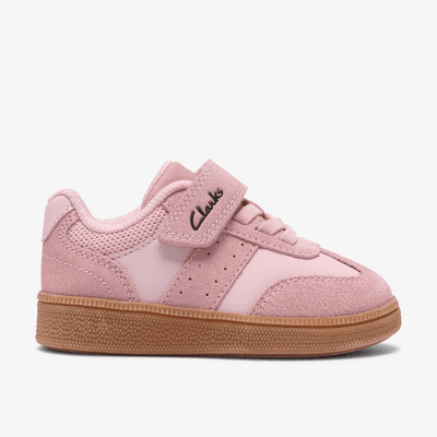 Clarks Cypress Step Toddlers Girls Casual Shoe - Light Pink Combi G