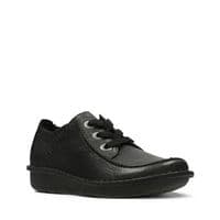 Clarks Funny Dream Women s Lace-Up Shoes Black Leather D