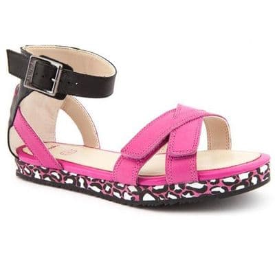 Clarks Girls Leather Sandals - Zeps Dew Pink