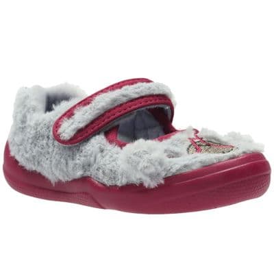 Clarks Girls Slippers Shilo Chip F - Grey