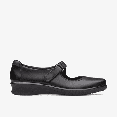 Clarks Hope Henley Women's Mary Jane Shoes - Black Leather E