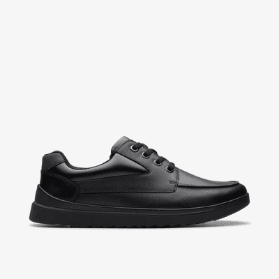 Clarks Keelan Flare Boys School Shoe - Black