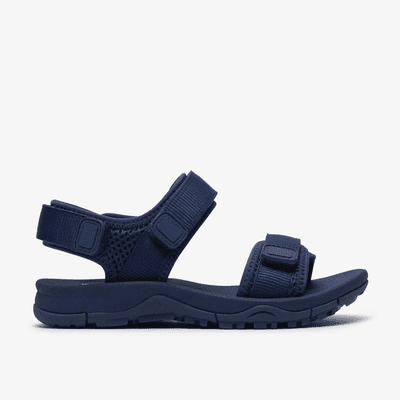 Clarks Kids Wharf Tide Boys Casual Sandal - Blue G