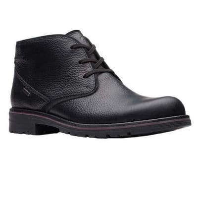 Clarks Morris Peak II Men's Weatherproof Boot - Black Leather