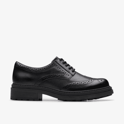 Clarks Orinoco 3 Derby Women's Lace-Up Shoe - Black Leather D