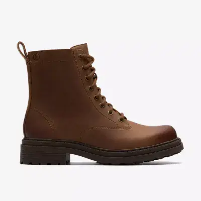 Clarks Orinoco 3 Style Women's Ankle Boot - Walnut Leather D