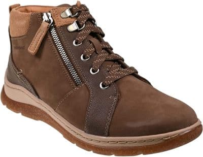 Clarks Orlene Top Women's Waterproof Ankle Boot - Dark Sand Nubuck D