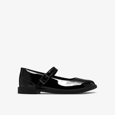 Clarks Scala Bar O Mary Jane Shoe - Black Patent