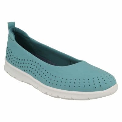 Clarks Step Allena Sea Women's Pumps Shoes - Aqua D