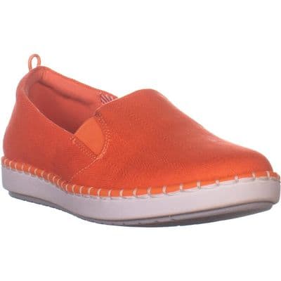 Clarks Women's Espadrille Style Shoe - Step Glow Slip Coral D