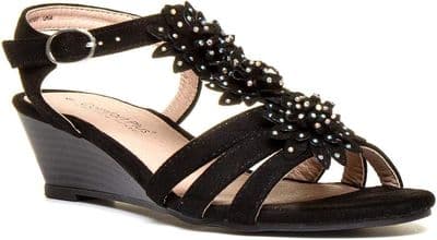 Comfort Plus Women's Wedge Sandals - Catalina Black