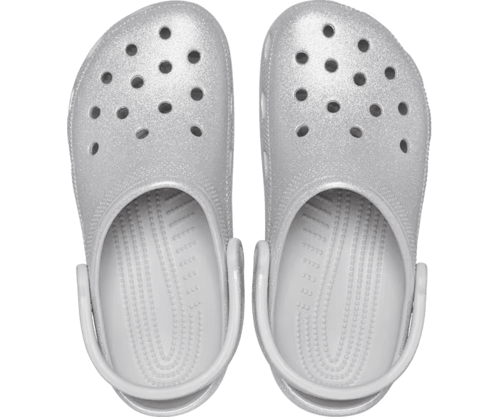 Crocs Classic Glitter Croc Women s Clog Silver