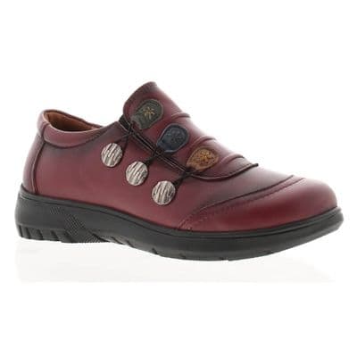 Dr Keller Cora Women's Wide Fit Shoe - Burgundy